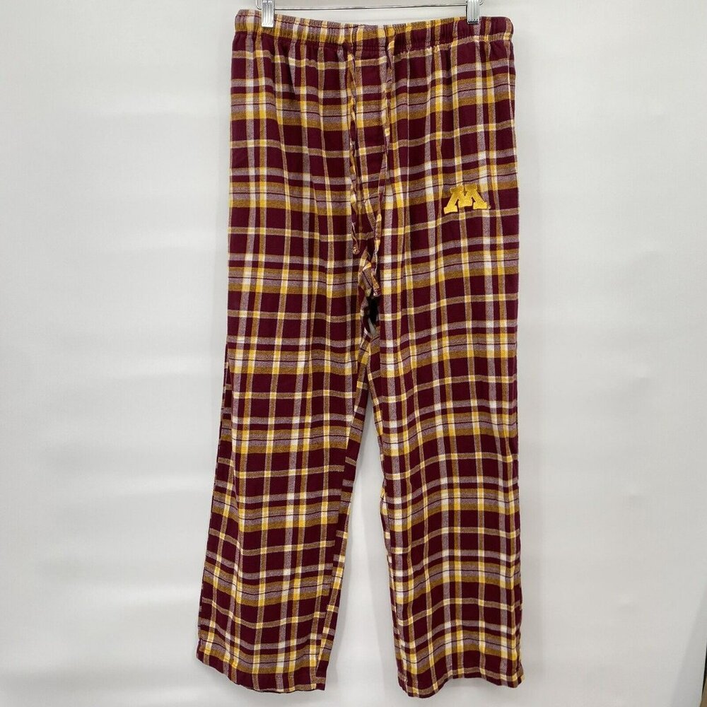 Minnesota Golden Gophers Huddle Flannel Pants Men’s Large Plaid‎ Drawstring